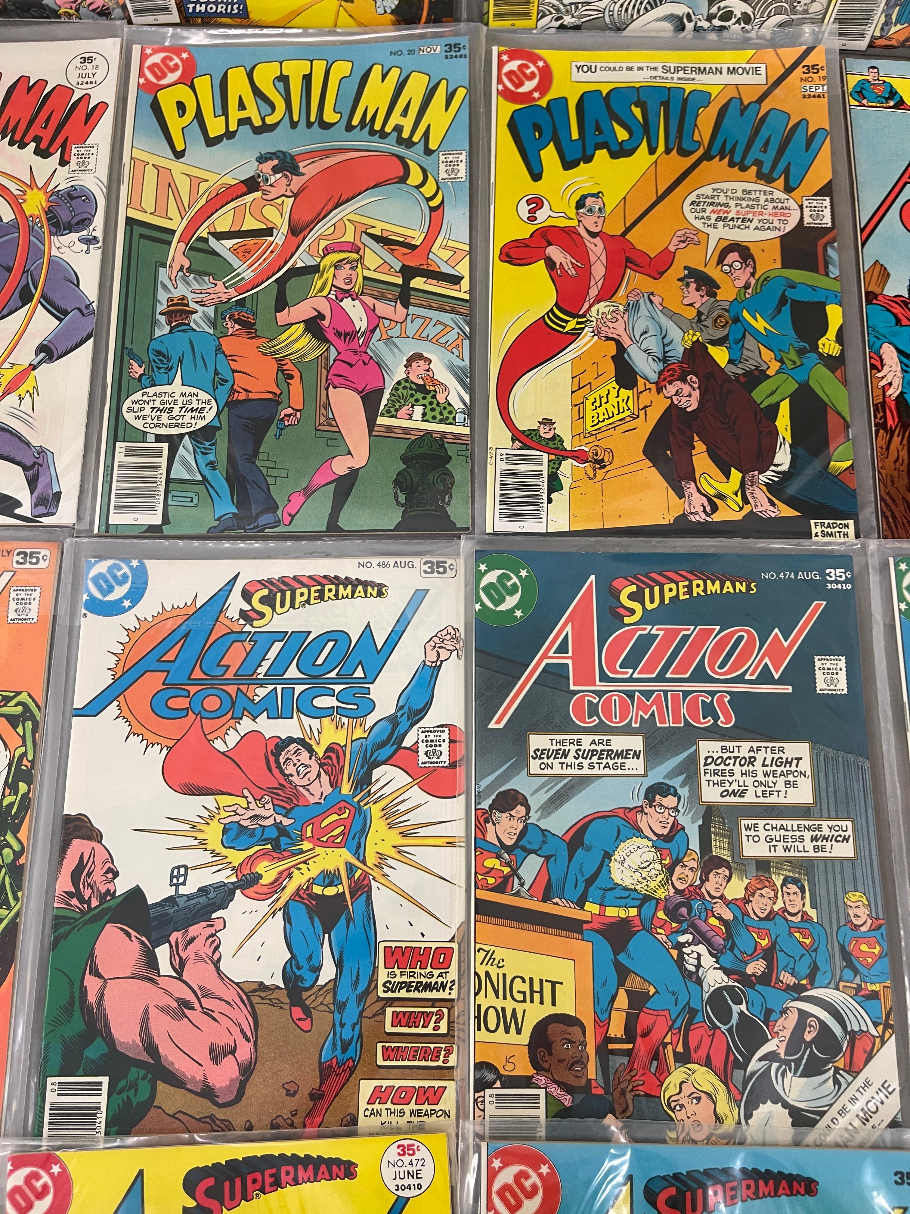 VINTAGE COMIC BOOK COLLECTION ACTION COMICS WARLORD LOT 18