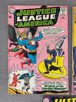 VINTAGE COMIC BOOK COLLECTION JUSTICE LEAGUE OF AMERICA 32, 75, 33, LOT 3