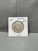 1969 40% Kennedy Half Dollar