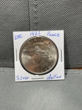 UNC 1922-Silver Peace Dollar