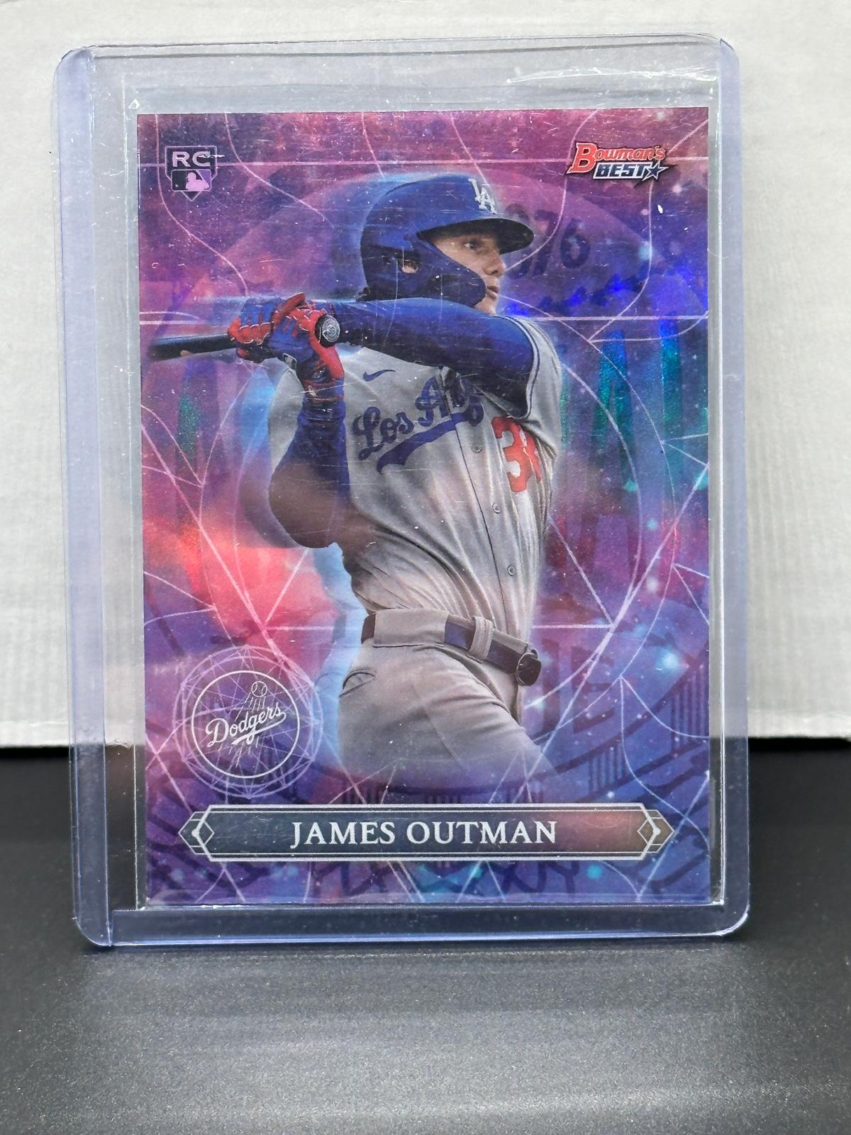 James Outman 2023 Bowman's Best Astral Projections Rookie RC Refractor Insert #AP-14