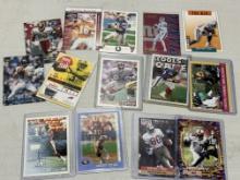 Lot of 13 NFL Cards - Jerry Rice, Thurman Thomas, Peyton, Eli