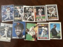 Barry Bonds Lot of 10 MLB Cards