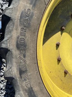 (2) 360/90R46 Goodyear Tires on Rims