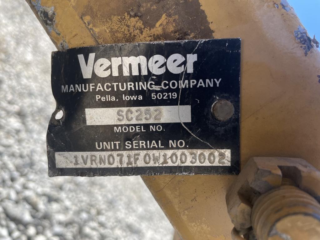 VERMEER SC252 Stump Grinder