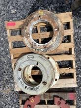 (7) Wheel Weights off white tractor