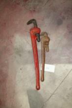 (2) Rigid Pipe Wrenches, 24" 36"