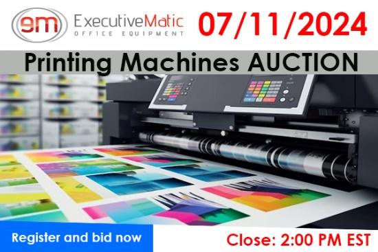 Printing and mailing surplus auction