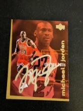 Michael Jordan autographed card w/coa