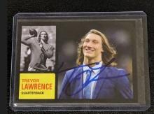 Trevor Lawrence autographed card w/coa