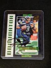 Russell Wilson autographed card w/coa