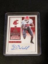 2016 Dom Williams Contenders College Ticket Rookie Auto #314 Washington State