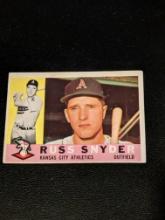 1960 Topps #81 Russ Snyder RC Vintage Kansas City Athletics Baseball Card