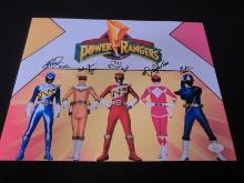 Power Rangers Cast Signed 11x14 Photo JSA