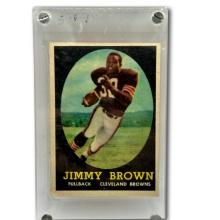1958 Topps Football #62 Jimmy Brown Rookie Trading Card