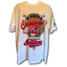 New With Tags Cleveland Indians 1995 Central Division Championship T-Shirt Size XL