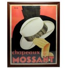 Vintage Olsky "Chapeaux Mossant" Poster