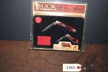 Buck Knivs-Jigged Red Bone Handle, new in package