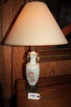 Lamp, ceramic base