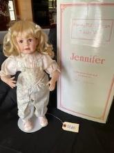 Hamilton Heritage Porcelain Doll, Jennifer