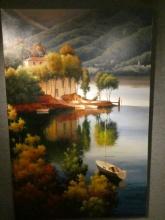 Jacobsen Lake Como Oil Painting