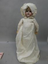 Antique German Bisque Doll w/ Composition Doll E 168.9