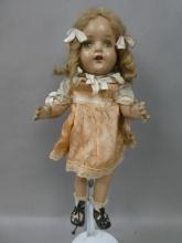 Antique Unmarked Composition Open Mouth Doll