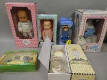 Lot 6 Vintage New In Box Assorted Dolls Baby Smurf Gerber Baby Best Friends Ann Estelle etc