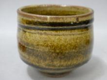 Warren MacKenzie Art Pottery Yunomi Chawan Tea Bowl w/ Side Dimple