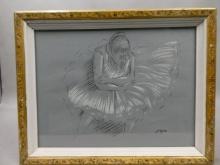Vintage Edgar Degas Ballerina Framed Print