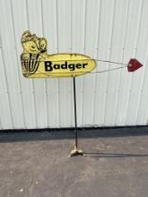 Badger Equipment Weathervane Sign