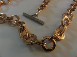 Italian rose gold necklace