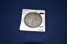 1921-p Morgan Dollar, 90% Silver, Ef, Toned