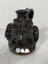 Folk Art Pottery Mini Face Jug Mary Stanley Ferguson
