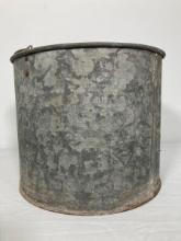 Large Vintage Metal Bucket