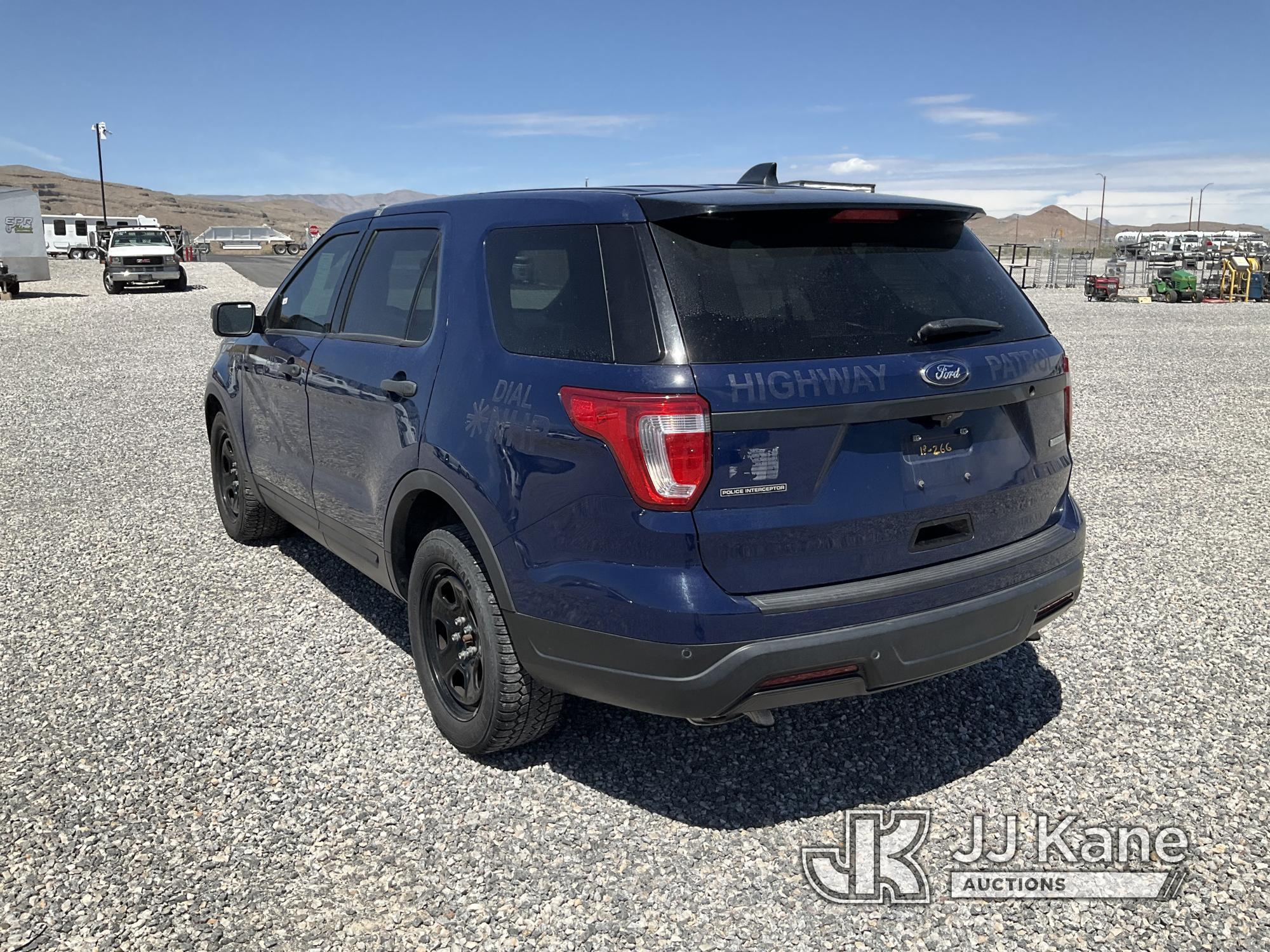 (Las Vegas, NV) 2018 Ford Explorer AWD Police Interceptor No Console Check Engine Light On, Runs & M