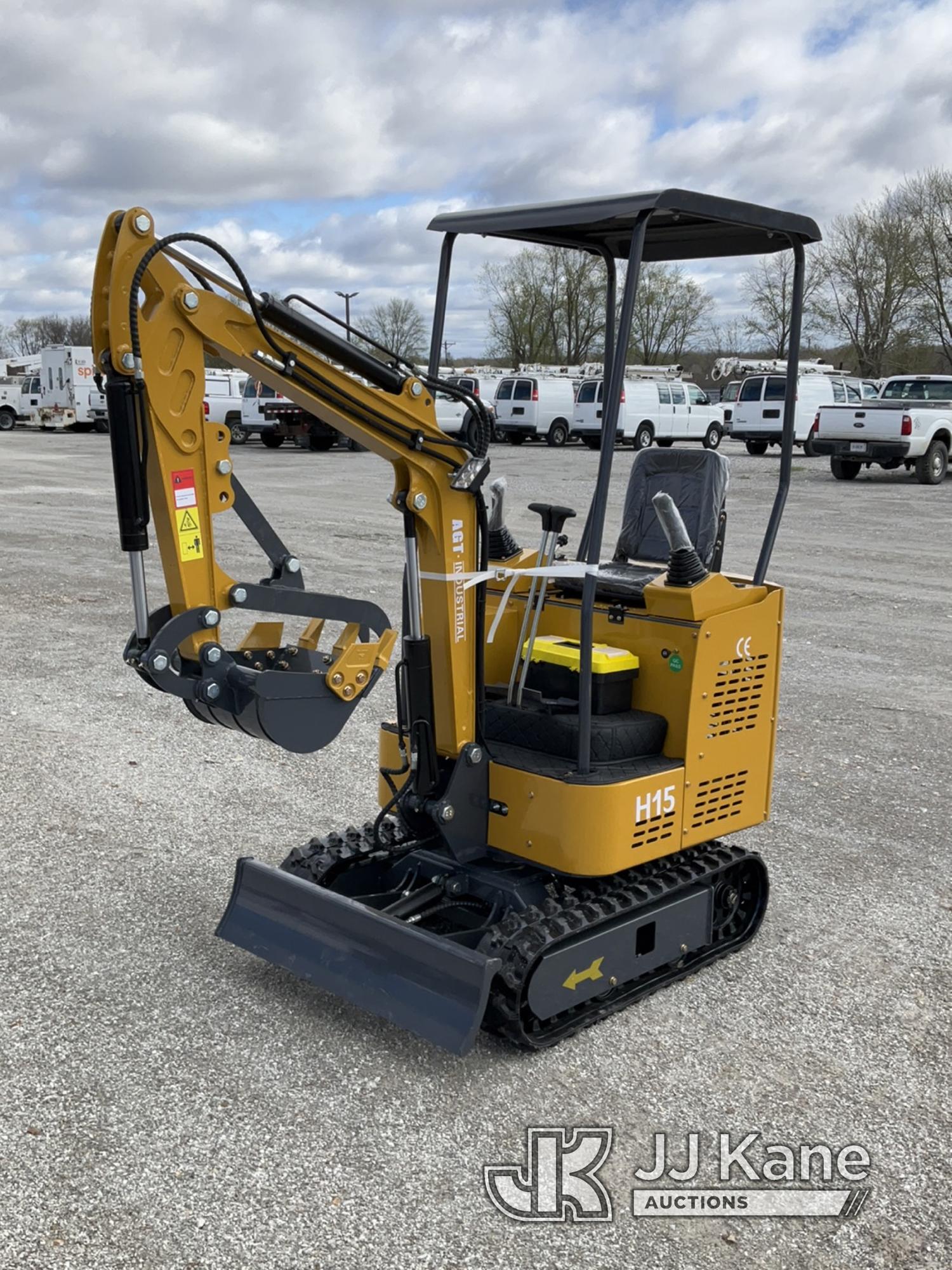 (Hawk Point, MO) 2024 AGT H15 Mini Hydraulic Excavator New/Unused.