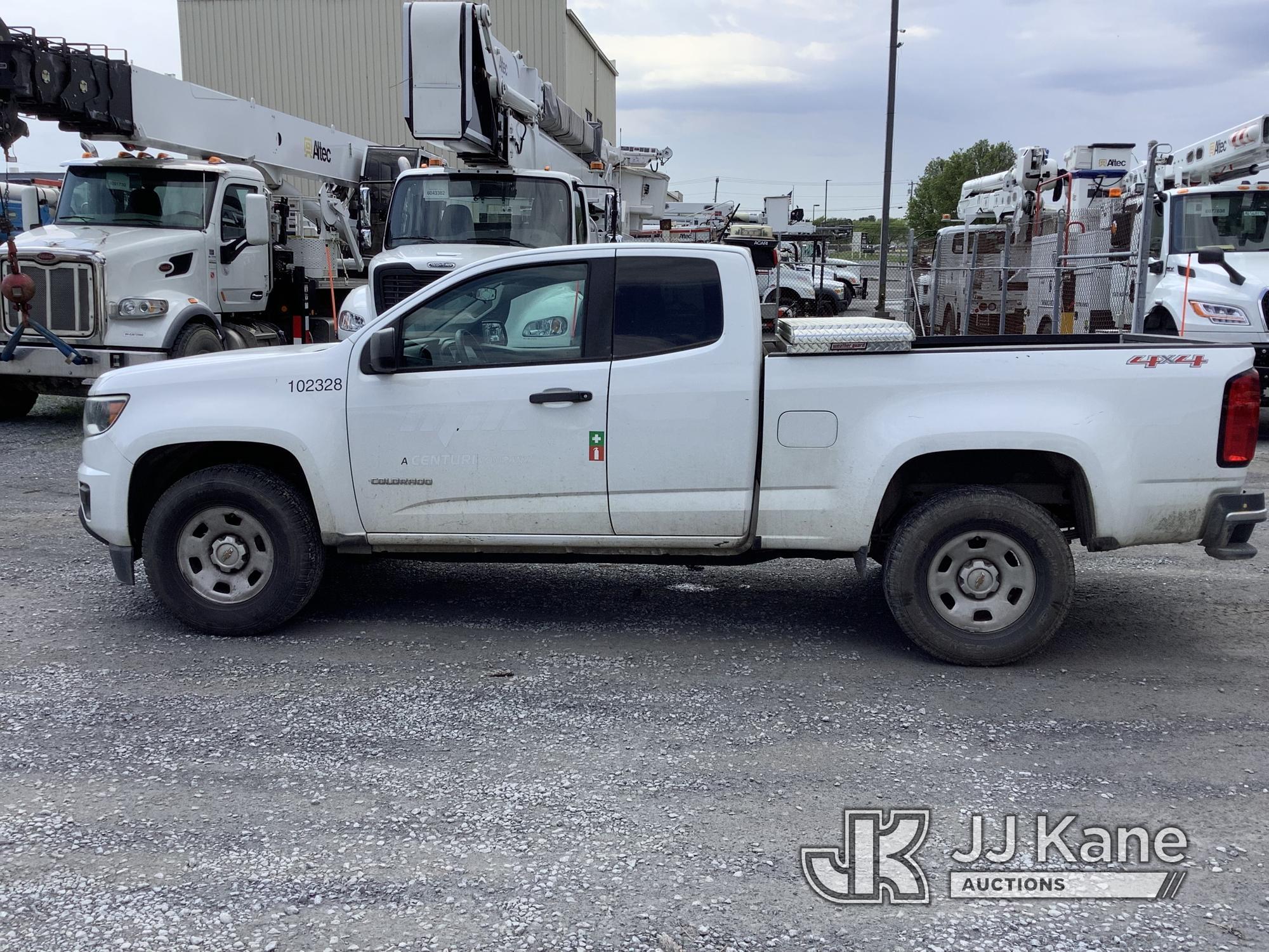 (Frederick, MD) 2018 Chevrolet Colorado 4x4 Extended-Cab Pickup Truck Runs, Bad Transmission intermi