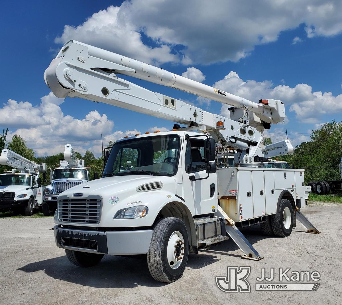 (Indianapolis, IN) Altec AA55, Material Handling Bucket Truck rear mounted on 2019 Freightliner M2 U