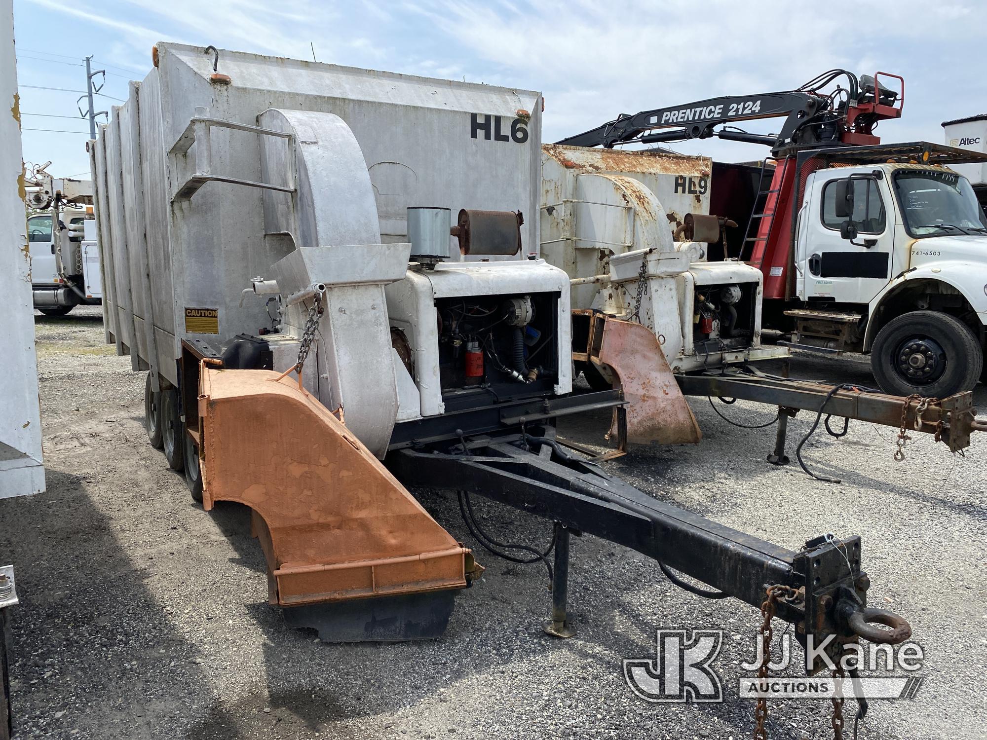 (Plymouth Meeting, PA) 1988 American Road Machinery ALC-25 Portable Leaf Vacuum, Trailer Mtd. Cranks