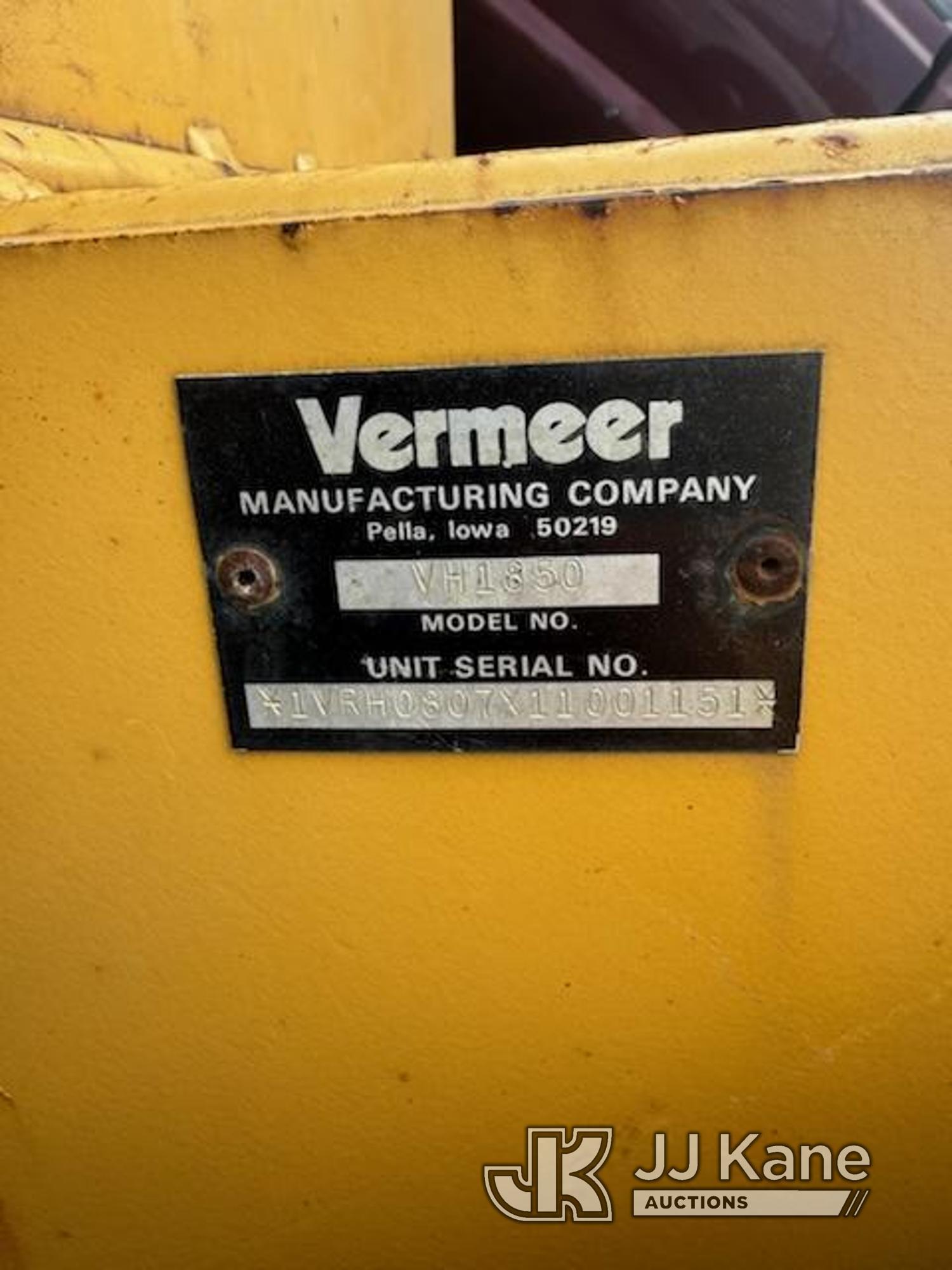 (Hobart, IN) Vermeer VH1850 Trencher Attachment w/carbide tipped chain (Per Seller: Trencher was ope