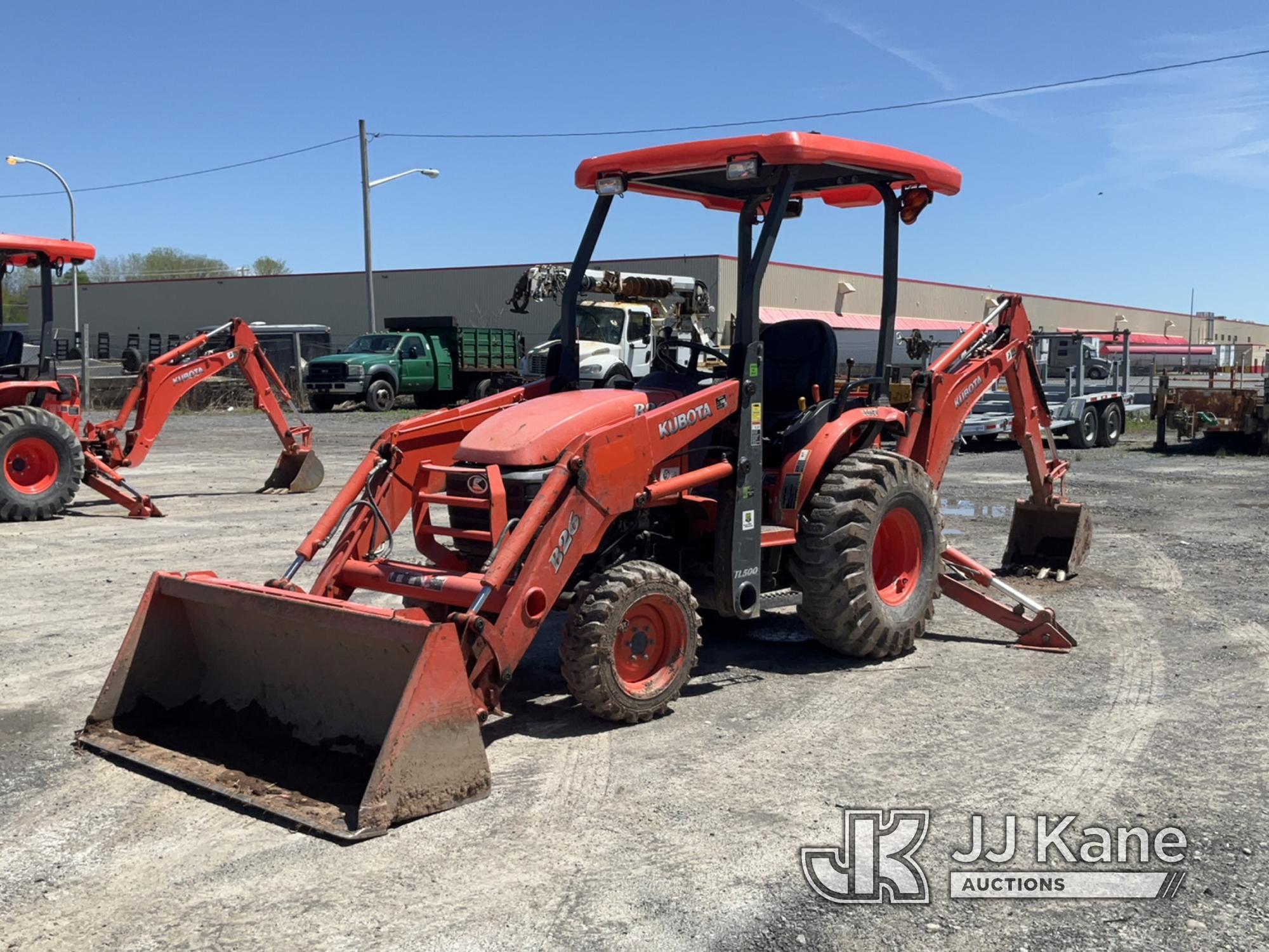 (Rome, NY) 2019 Kubota B26 4x4 Mini Tractor Loader Backhoe Runs, Moves & Operates, Fuel Issue, Stall