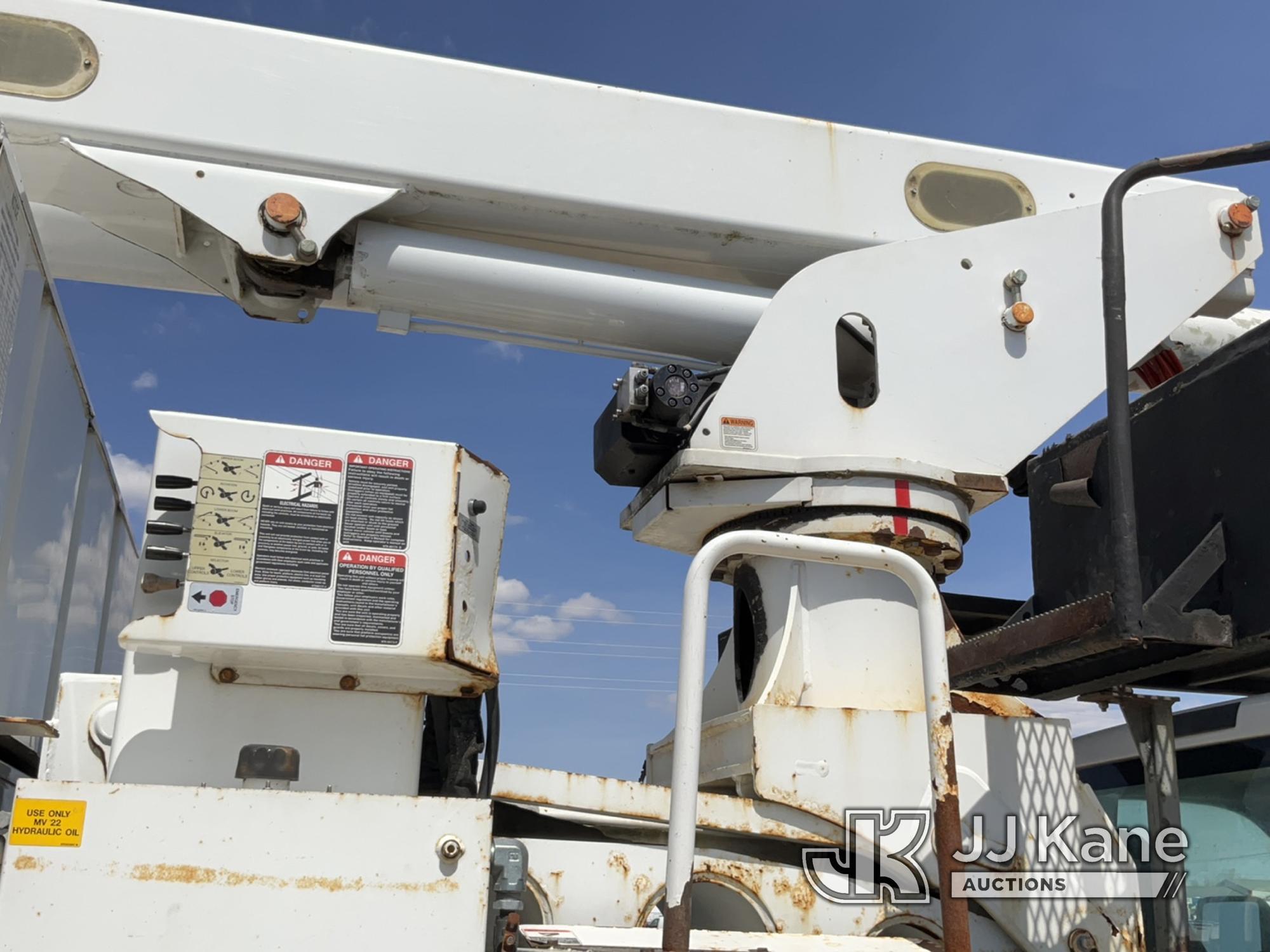 (Charlotte, MI) Altec LRV60E70, Over-Center Elevator Bucket Truck mounted behind cab on 2011 Ford F7