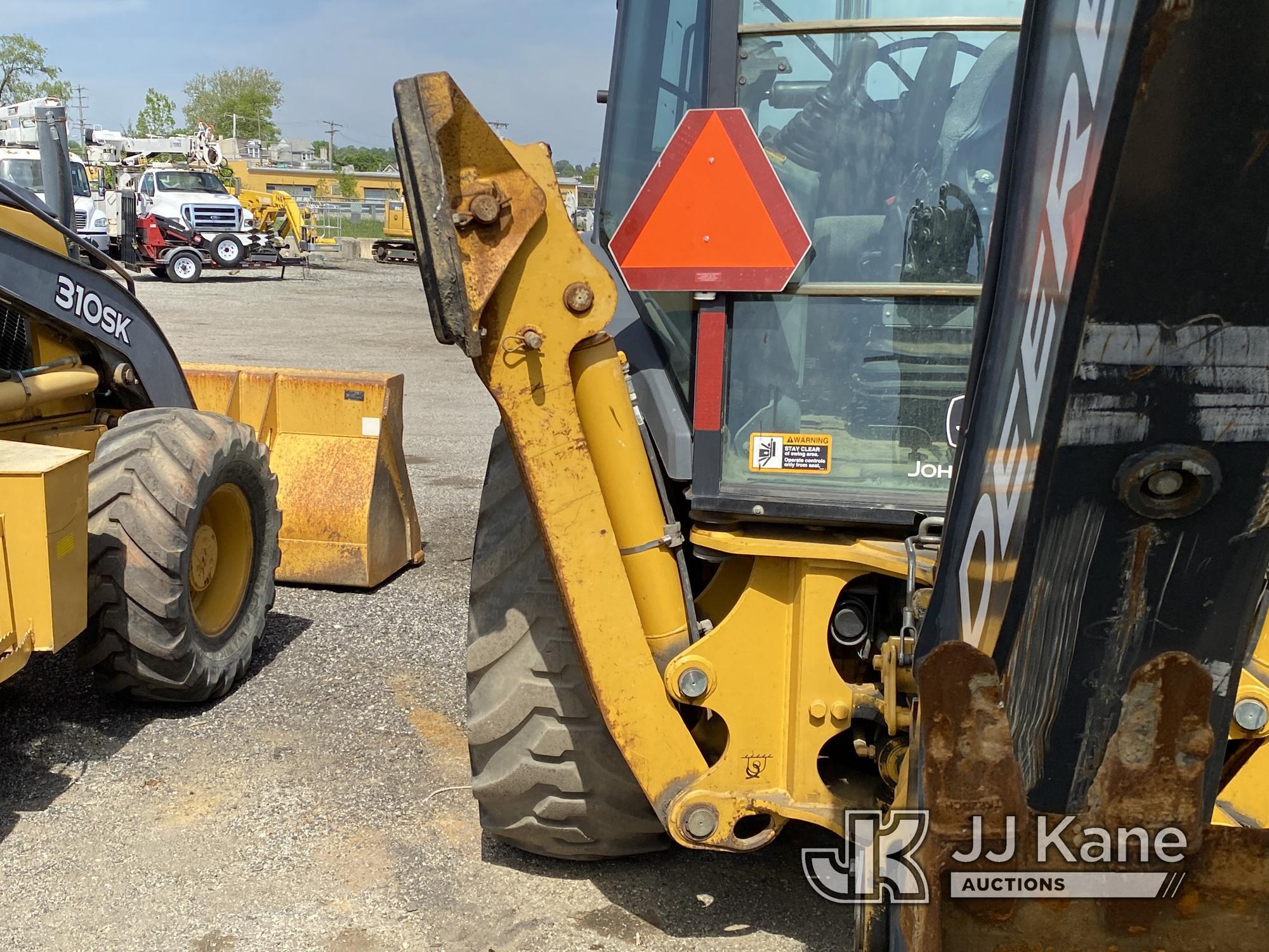 (Plymouth Meeting, PA) 2017 John Deere 310SL 4x4 Tractor Loader Backhoe No Title) (Runs & Moves, Bad