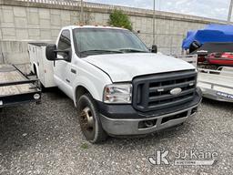 (Hobart, IN) 2006 Ford F350 Service Truck Not Running, Condition Unknown,  Needs New Engine. No Batt