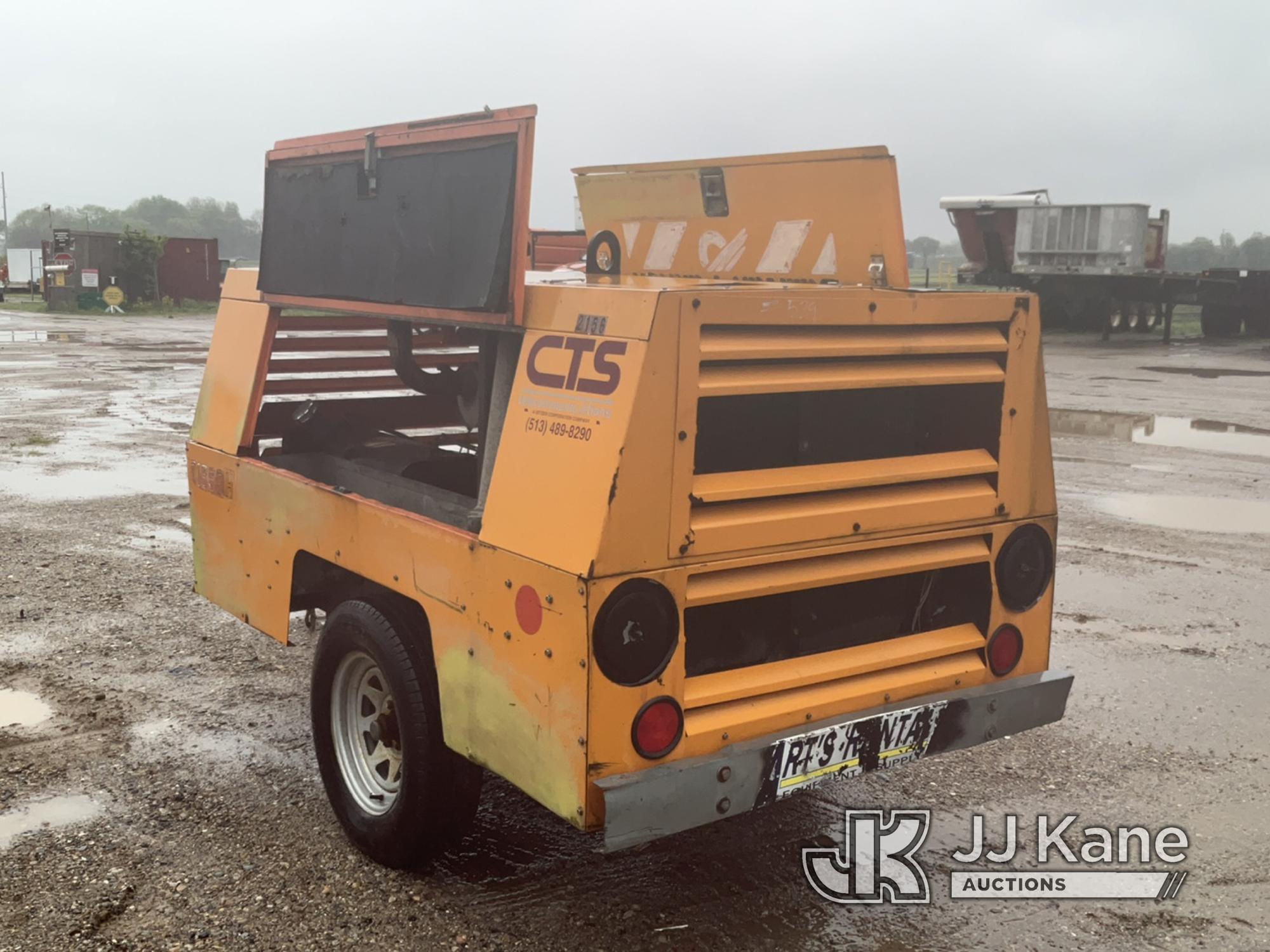 (Charlotte, MI) Sullivan 185Q Portable Air Compressor No Title, Runs, Makes Air