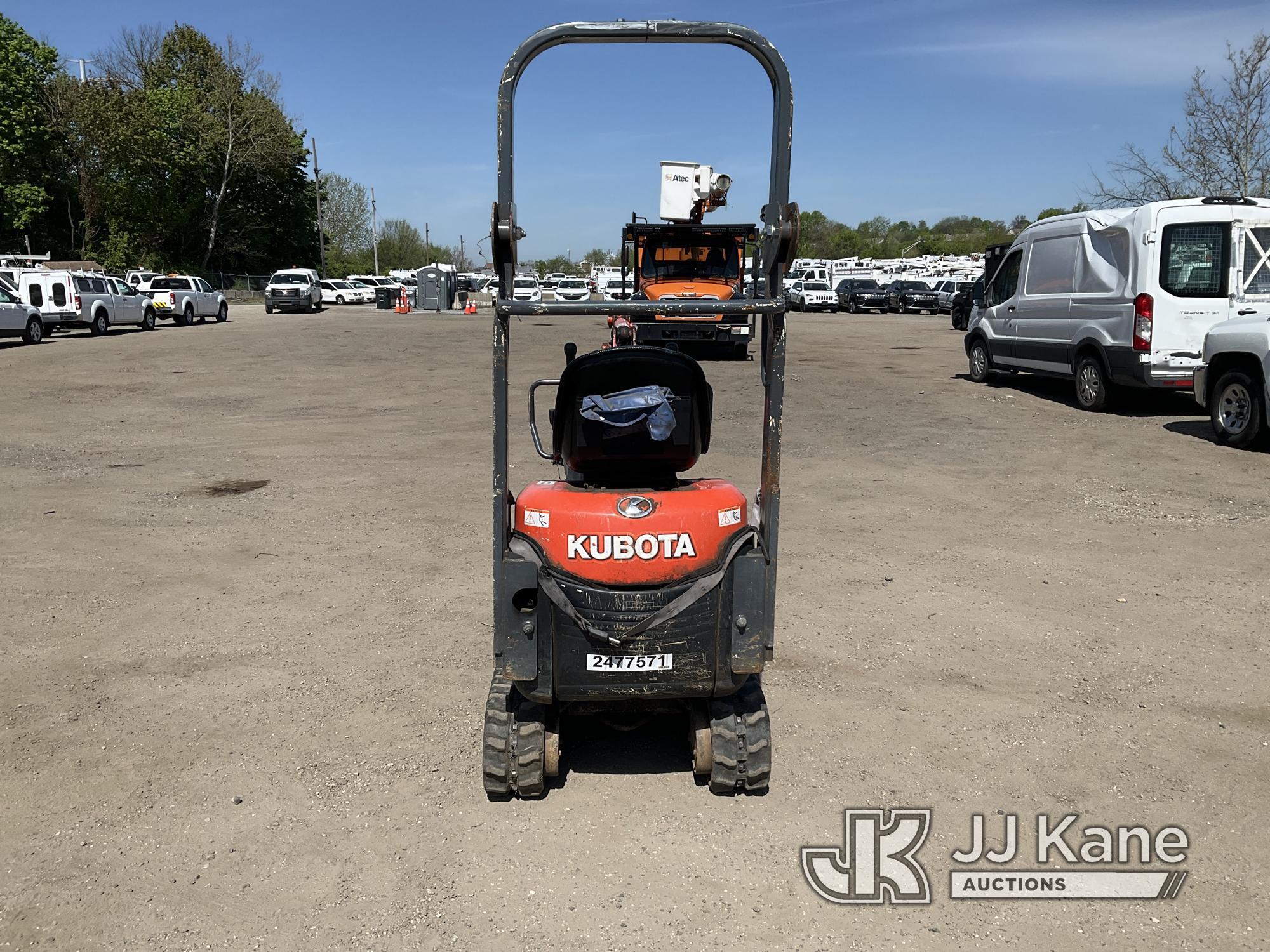 (Plymouth Meeting, PA) 2017 Kubota K008-3 Mini Hydraulic Excavator Runs & Operates