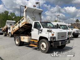 (Chester Springs, PA) 2009 GMC C8500 Dump Truck Runs, Moves & Dump Operates, Engine Light On, Body &