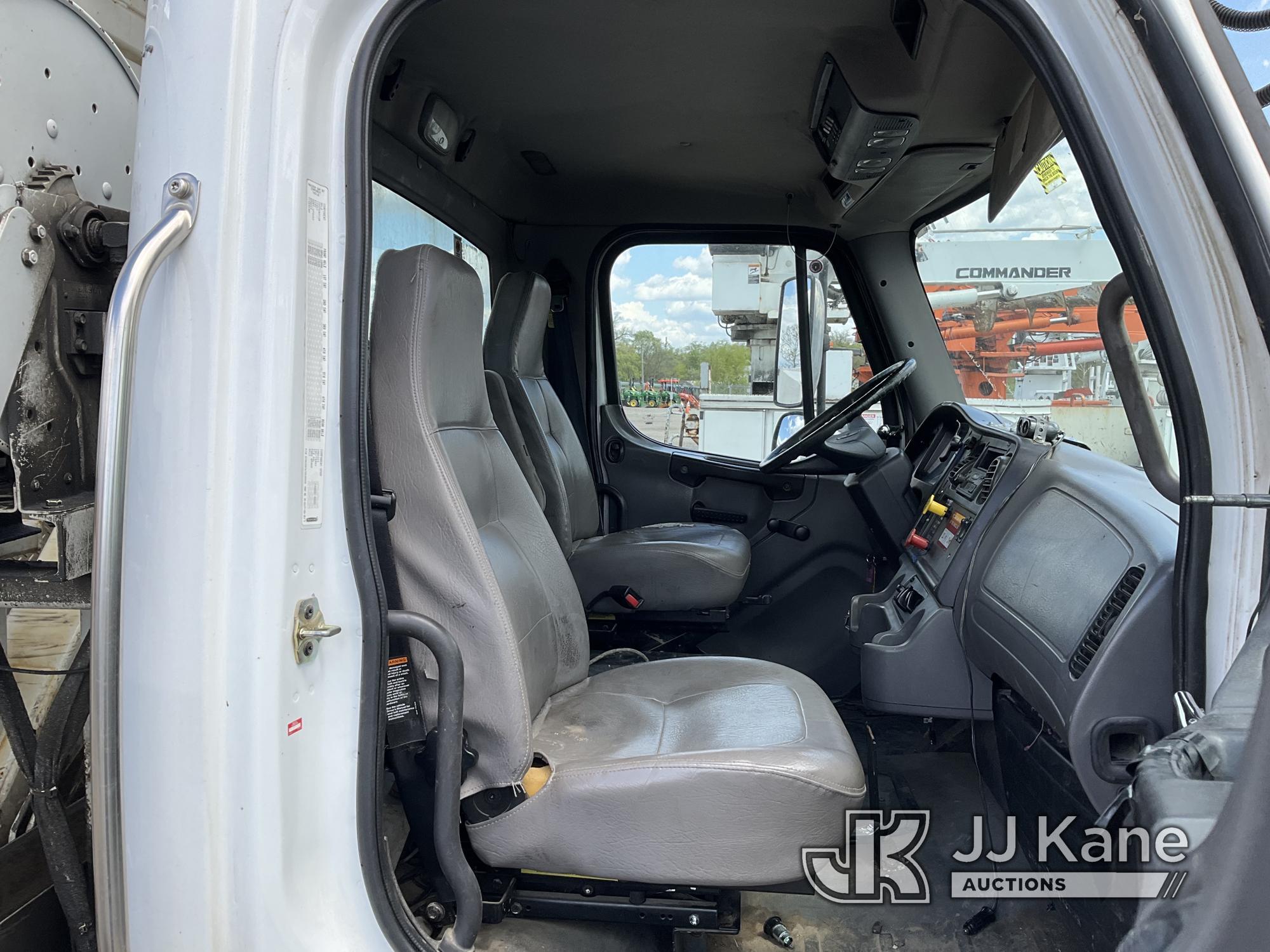 (Plymouth Meeting, PA) Altec DM45-TR, Digger Derrick rear mounted on 2007 Freightliner M2 106 Flatbe