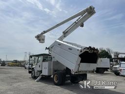 (Plymouth Meeting, PA) Altec LRV-56, Over-Center Bucket Truck mounted behind cab on 2012 Freightline